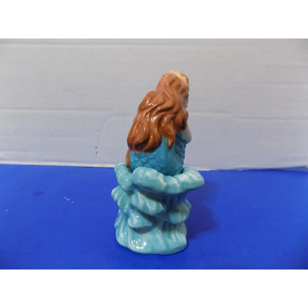Little Mermaid Sitting On Wave Stoneware Salt & Pepper Shaker Set